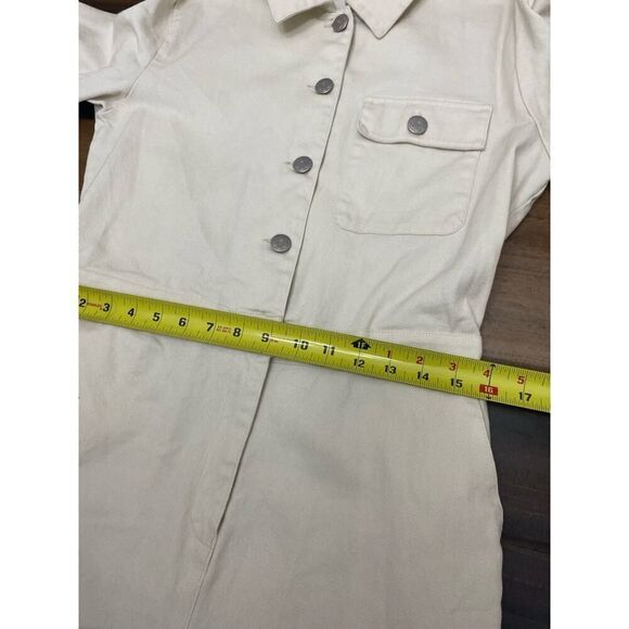 Sandy Liang x Target Women’s Button Front Long Sleeve Jumpsuit Birch Size 4 - Picture 11 of 16